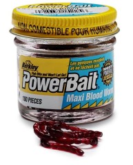 100ks - Imitácia Larvy Berkley PowerBait Maxi Blood Worms 100ks - Imitácia Larvy Berkley PowerBait Maxi Blood Worms