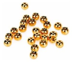 100ks Korálky Giants Fishing Hlavičky zlaté 2,3 mm
