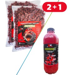 10kg Boilies DK Fishing Power Attract Jagoda 24mm + Booster GRATIS