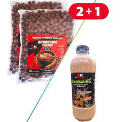 10kg Boilies DK Fishing Power Attract Monster Crab 24mm + Booster ZADARMO
