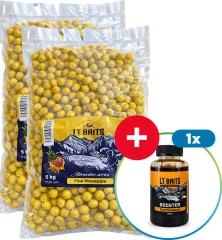 10kg - Boilies LT Baits Fine Pineapple 20mm + Booster ZADARMO