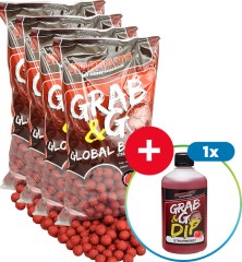 10kg Boilies Starbaits Grab&Go Global Strawberry Jam 20mm + Booster ZADARMO