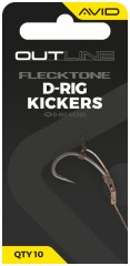 10kom - Adapteri Avid Carp Outline FleckTone D-Rig Kicker