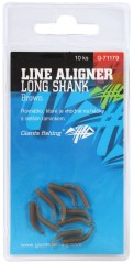 10kom - Adapteri za Udicu Giants Fishing Line Aligner Long Shank Large Brown