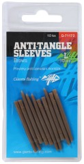 10kom - Gumeni tuljac protiv petljanja Giants Fishing Anti Tangle Sleeve Brown L