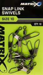 10kom - Karabinka s Obratlíkom Matrix Snap Link Swivels 10kom - Karabinka s Obratlíkom Matrix Snap Link Swivels
