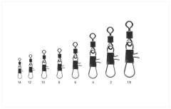10kom - Kopča s Vrtilicom Mistrall Rolling Swivel