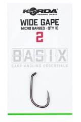 10kom - Udica Korda Basix Wide Gape Hooks Barbed