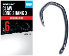 10kom - Udica Nash Claw Long Shank X