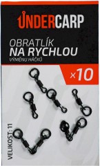 10kom - Vrtilica UnderCarp za Brzu Izmjenu Udica Veličina 11