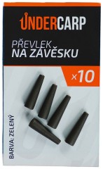 10ks - Gumeni prevlačni omotač za udicu UnderCarp zeleni