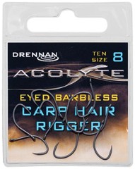 10ks - Háček Drennan Acolyte Carp Hair Rigger Barbless