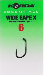 10ks - Háček Korda Essentials Wide Gape Barbed