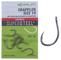 10ks - Háček Korum Barbed Grappler Hooks Velikost 14