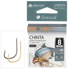 10ks - Háček Mikado Sensual Chinta Zlatý