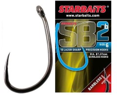 10ks - Háček Starbaits SB 2 Bez Protihrotu Velikost 8