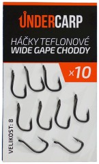 10ks - Háček UnderCarp Teflonový Wide Gape Choddy