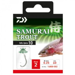 10ks - Háčky Daiwa Samurai Pstruh 60cm