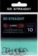 10ks - Háčky Go Straight Classic Barbless Velikost 10