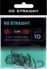 10ks - Háčky Go Straight Claw Barbless Velikost 10