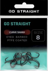 10ks - Háčky Go Straight Curve Shanx Barbed Velikost 8