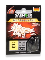 10ks - Hotový Náväzec Saenger BN-69 Madenhaken 10ks - Hotový Náväzec Saenger BN-69 Madenhaken