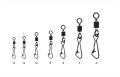 10ks Karabinka s obratlíkem Mistrall Rolling Swivel Velikost 6 20kg