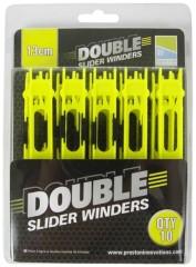 10ks - Kostrička Preston Double Slider Rola 13cm Žuta