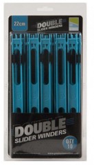 10ks - Kostrička Preston Double Slider Winder 22cm Plava