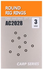 10ks - Krúžky Life Orange Round Rig Rings Micro 3mm