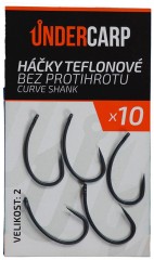 10ks - Kukača teflonska bez protivrana UnderCarp Curve Shank