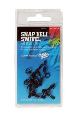 10ks - Obratlík Giants Fishing Swivel Snap Heli Velikost 8 10ks - Obratlík Giants Fishing Swivel Snap Heli Velikost 8