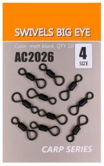 10ks - Obratlík Life Orange Big Eye Swivels