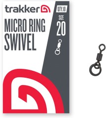 10ks - Obratlík s Kroužkem Trakker Micro Ring Swivel Veličina 20