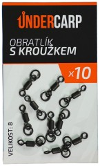 10ks - Obratlík s kroužkem UnderCarp vel. 8 10ks - Obratlík s kroužkem UnderCarp vel. 8