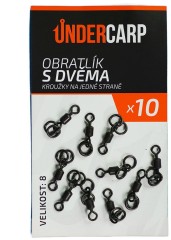 10ks - Obratlík UnderCarp s dvoma krúžkami na jednej strane Veľkosť 8 10ks - Obratlík UnderCarp s dvoma krúžkami na jednej strane Veľkosť 8