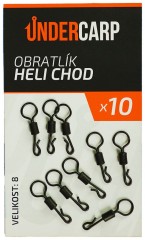 10ks - Obrtlje UnderCarp Heli Chod Veličina 8