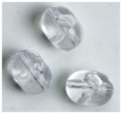 10ks - Oválky Aquantic Crossbeads 5mm Průhledná