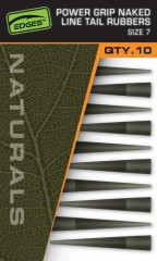 10ks - Převleky Fox Edges Naturals Power Grip Naked Line Tail Rubbers Size 7 10ks - Převleky Fox Edges Naturals Power Grip Naked Line Tail Rubbers Size 7
