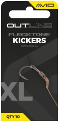 10ks - Rovnátka Avid Carp Outline FleckTone Kickers XL