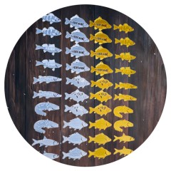 10ks – Sada Vianočných Ozdôb s Rybím Motívom 10ks – Sada Vianočných Ozdôb s Rybím Motívom