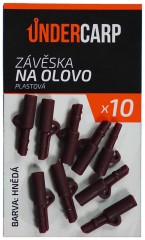 10ks - Zatvarači UnderCarp Safety Lead Clip plastični - smeđa 10ks - Zatvarači UnderCarp Safety Lead Clip plastični - smeđa