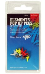 12kom - Klin s ušicom Giants Fishing Elements Pop Up Pegs Mix Colour