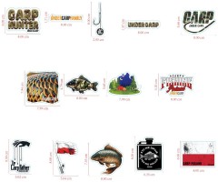 14ks - Samolepka UnderCarp Sada samolepiek