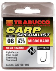 15 kom - Udice Trabucco Carp Specialist Micro Barb