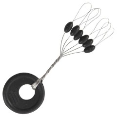 15kom - Gumeni Stopper Method Feeder Fans Black