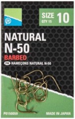 15kom - Udica Preston Natural N-50 Hooks
