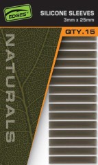 15ks - Prevlačenja Fox Edges Naturals Silikonske Čarape 3x25mm