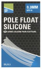 15ks - Silikonové Hadičky Preston Float Pole Silicone Průměr 0,20mm