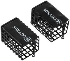 2 kom - Kutna hranata hranilica Mikado s dnom crna